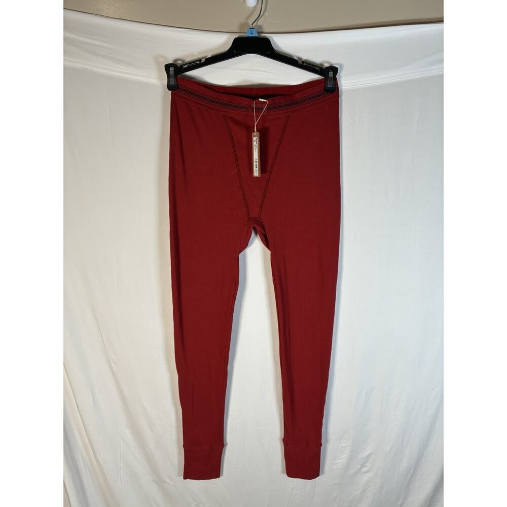 SKIMS NWT Cotton Rib Legging Womens Medium Brick Red High Waist Loungewear